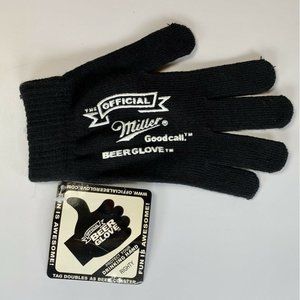 NEW Miller Beer Official Good Call Black Knit Glove for Right Hand